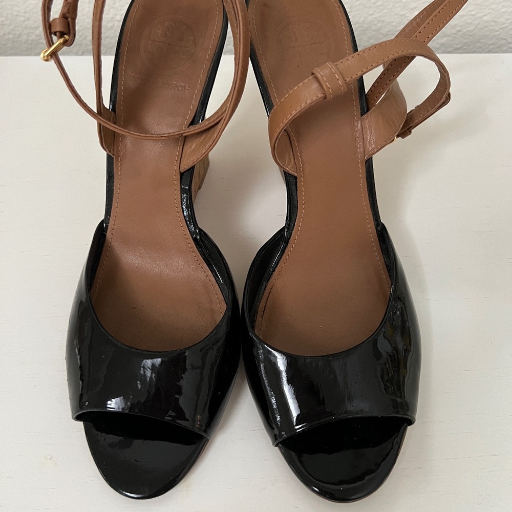 Tory Burch Patent Espadrilles